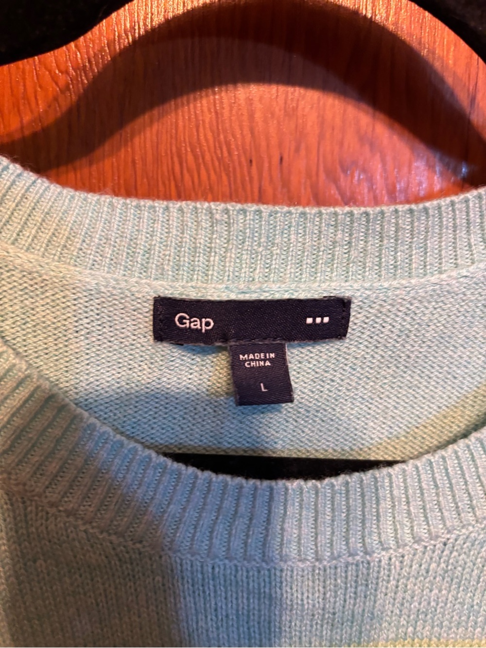 Gap Women’s Colorblock Crewneck Sweater - Multi Blue - Picture 3 of 5